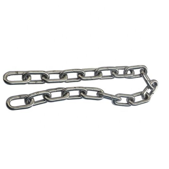 G30 Galvanized Welded DIN5685A Short Steel Link Chain no burr chain