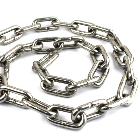 G30 Galvanized Welded DIN5685A Short Steel Link Chain no burr chain