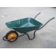 Hot selling WB6400 pneumatic tyre 0.6mm Steel galvanized Tray Garden Tools Wheelbarrow