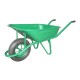 Hot selling WB6400 pneumatic tyre 0.6mm Steel galvanized Tray Garden Tools Wheelbarrow