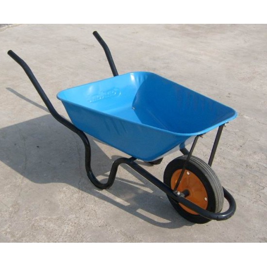 Hot selling WB6400 pneumatic tyre 0.6mm Steel galvanized Tray Garden Tools Wheelbarrow