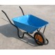 Hot selling WB6400 pneumatic tyre 0.6mm Steel galvanized Tray Garden Tools Wheelbarrow