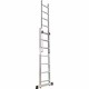 Aluminum Multifunctional /Multipurpose Foldable Stepladder 4x2 4x3 4x4 4x5 4x6 Step 3m 4m 5m 6m 7m Multifunction Ladder