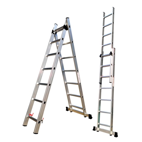 Hot Sale Daily Home Use Aluminum Step Ladder Two Section Aluminum Extension Ladder