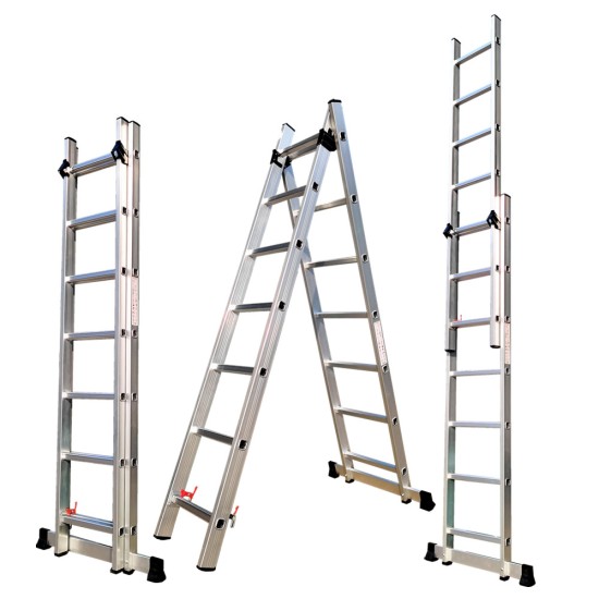 Hot Sale Daily Home Use Aluminum Step Ladder Two Section Aluminum Extension Ladder