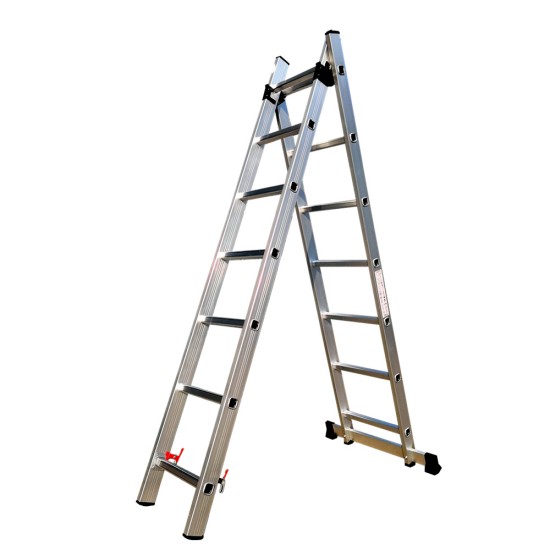 Hot Sale Daily Home Use Aluminum Step Ladder Two Section Aluminum Extension Ladder