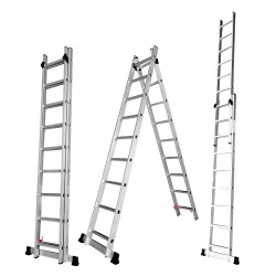 3.8m/4m/4.4m/5m/5.8m/6.2m Lidl Aluminum Ladder Telescopic Extension Retractable Folding Stairs Ladder