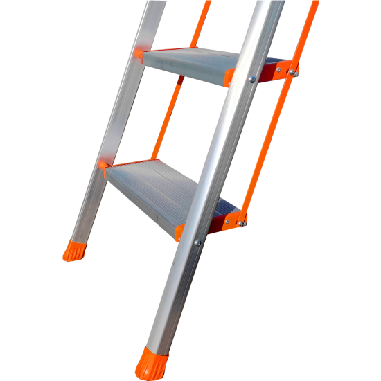 5m aluminum fiberglass telescopic extension ladder telescopic step ladder