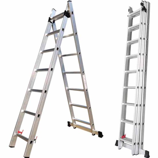 aluminum telescopic extension multi-purpose household ladder 6 step