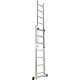 aluminum telescopic extension multi-purpose household ladder 6 step