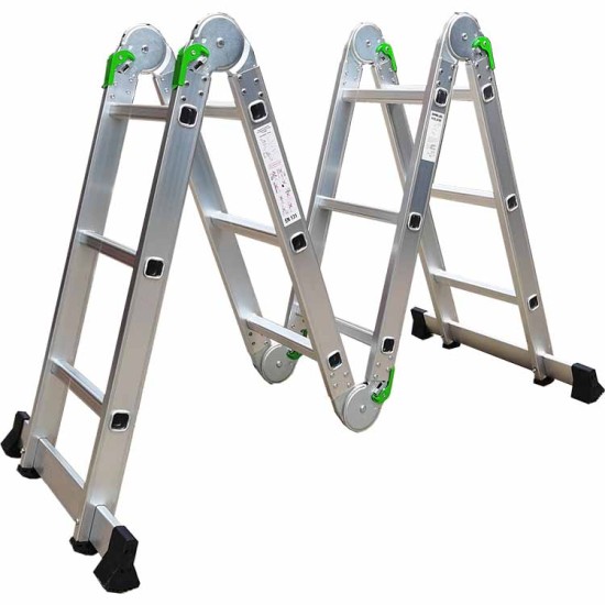 Aluminum Telescopic Articulated Ladder Stairs 2.6m 2.9m 3.2m 3.8m 4.1m 4.4m 5m 5.4m 5.8m