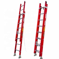 150kg Load Capacity 2.3M Compact Extension Ladder Adjustable Folding Ladders with Non Slip Feet