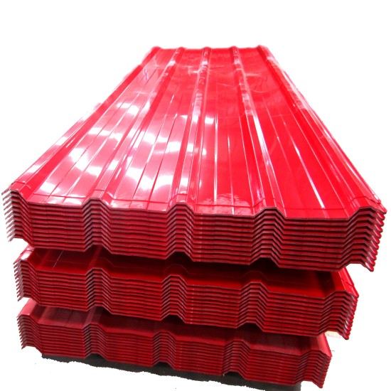 prepainted corrugated metal roofing sheet gi color coated pre-painted roof sheet