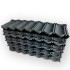 Black stone coated metal shingle roofing tile per pc prices in China suppliers stone coated metal roof tile