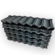 Black stone coated metal shingle roofing tile per pc prices in China suppliers stone coated metal roof tile