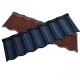 Black stone coated metal shingle roofing tile per pc prices in China suppliers stone coated metal roof tile