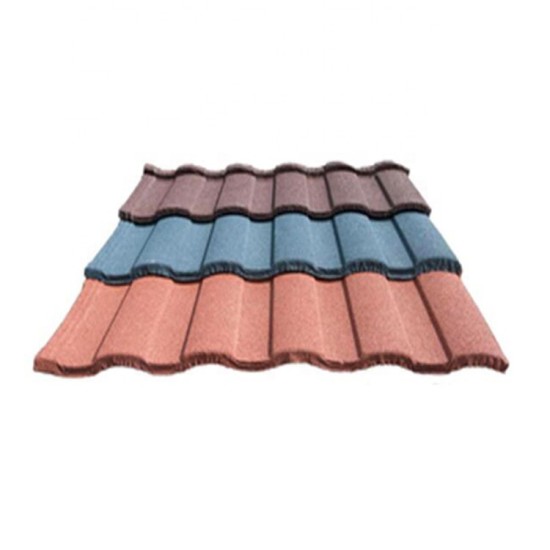 Black stone coated metal shingle roofing tile per pc prices in China suppliers stone coated metal roof tile