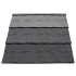 Black stone coated metal shingle tile per pc in China suppliers metal Aluminum roof tiles