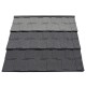 Black stone coated metal shingle tile per pc in China suppliers metal Aluminum roof tiles