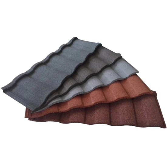 red color metal roof tile m class roof tiles stone color coated metal roof tiles