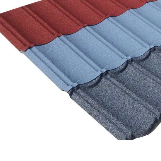 red color metal roof tile m class roof tiles stone color coated metal roof tiles