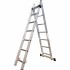 2.6m Combination Agility Attic Portable Extension Vertical Multipurpose Aluminum 4 Folding Step Telescopic Flexible Ladder