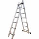 Portable Foldable gold aluminium ladder telescopic extension ladder